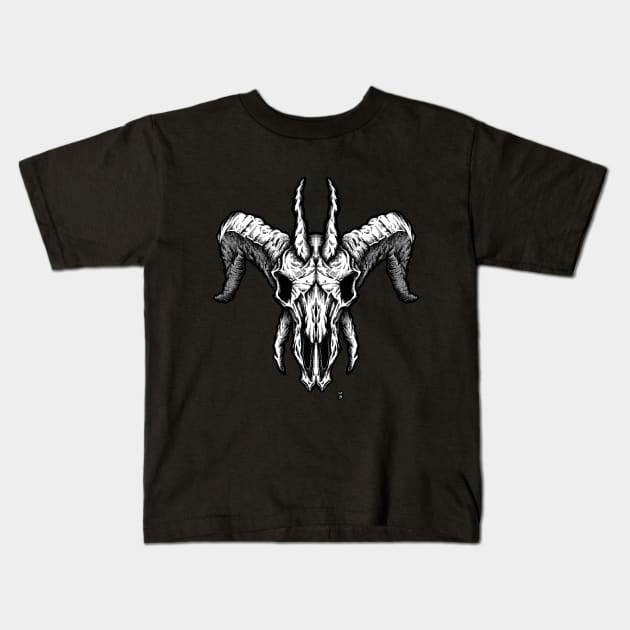 Beastman Skull Kids T-Shirt by Spevna